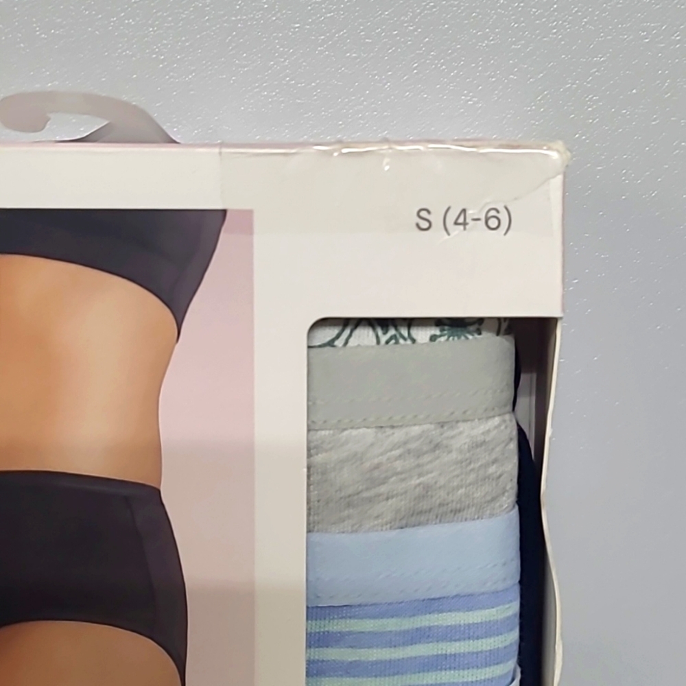 3 For $22 Auden 100% Cotton Women's Briefs 6PK S - Picture 2 of 6